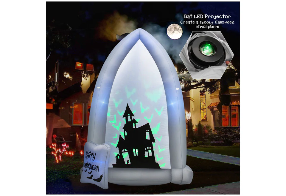 7-Ft. Inflatable Halloween Tombstone - Image 3