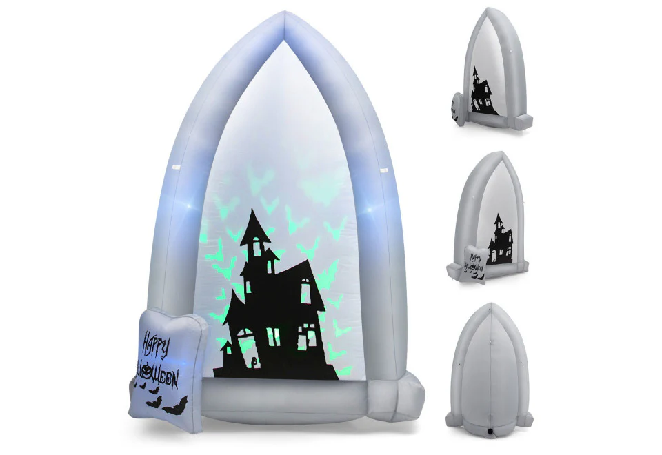 7-Ft. Inflatable Halloween Tombstone - Image 6