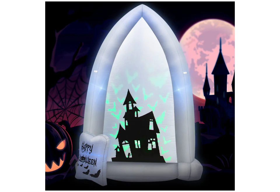 7-Ft. Inflatable Halloween Tombstone - Image 8