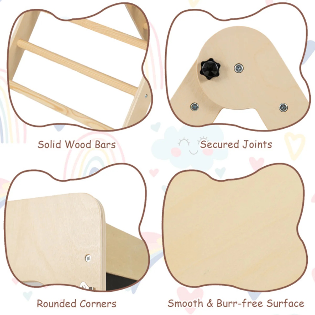 7-in-1 Climbing Toy Connected Table and Chair Set - Image 15