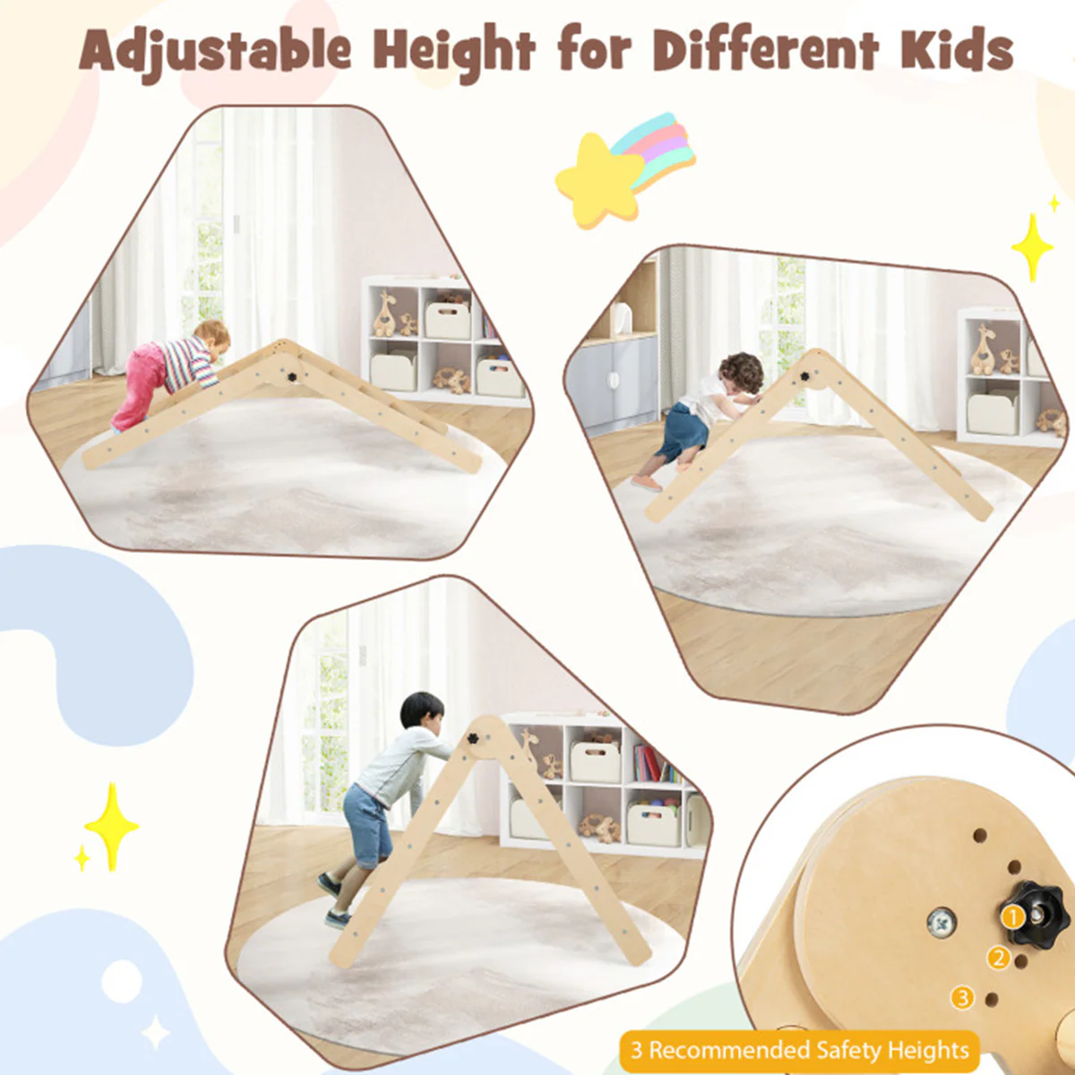 7-in-1 Climbing Toy Connected Table and Chair Set - Image 17