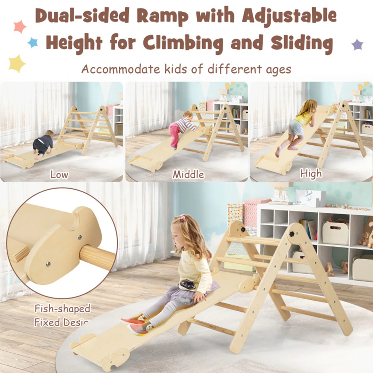 7-in-1 Climbing Toy Connected Table and Chair Set - Image 20