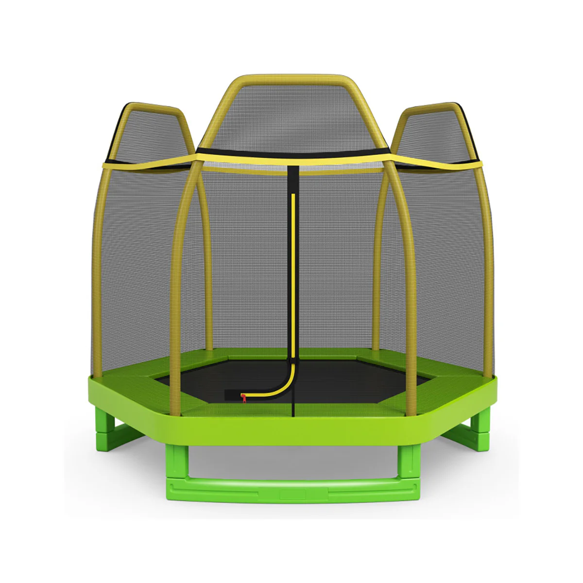 7' Kids Bounce Jumper Trampoline with Enclosure - Image 10