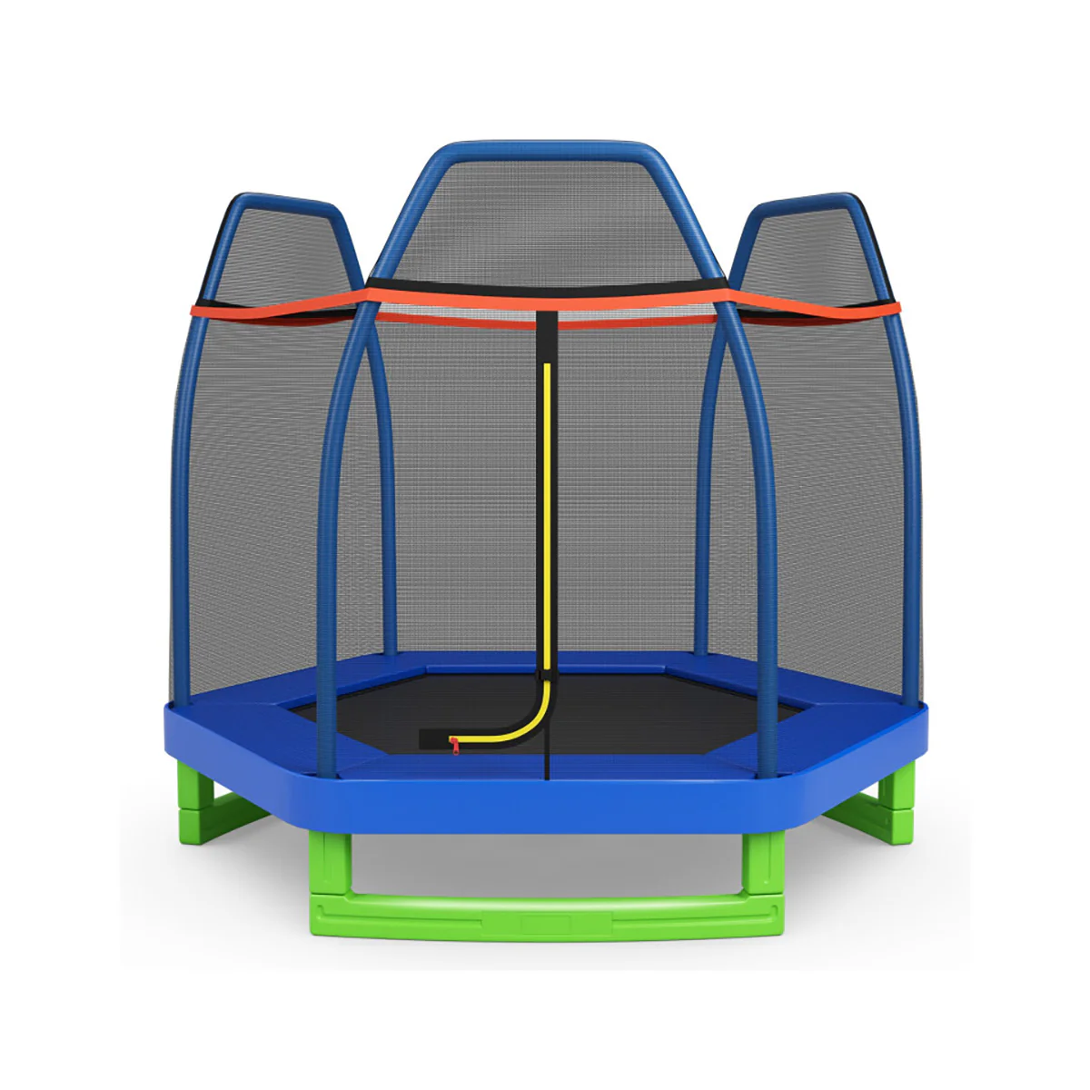 7' Kids Bounce Jumper Trampoline with Enclosure - Image 45