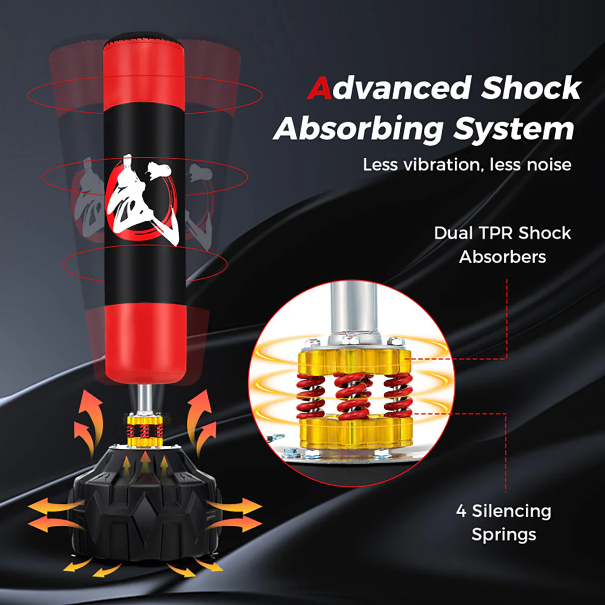 70'' Freestanding Punching Bag - Image 6