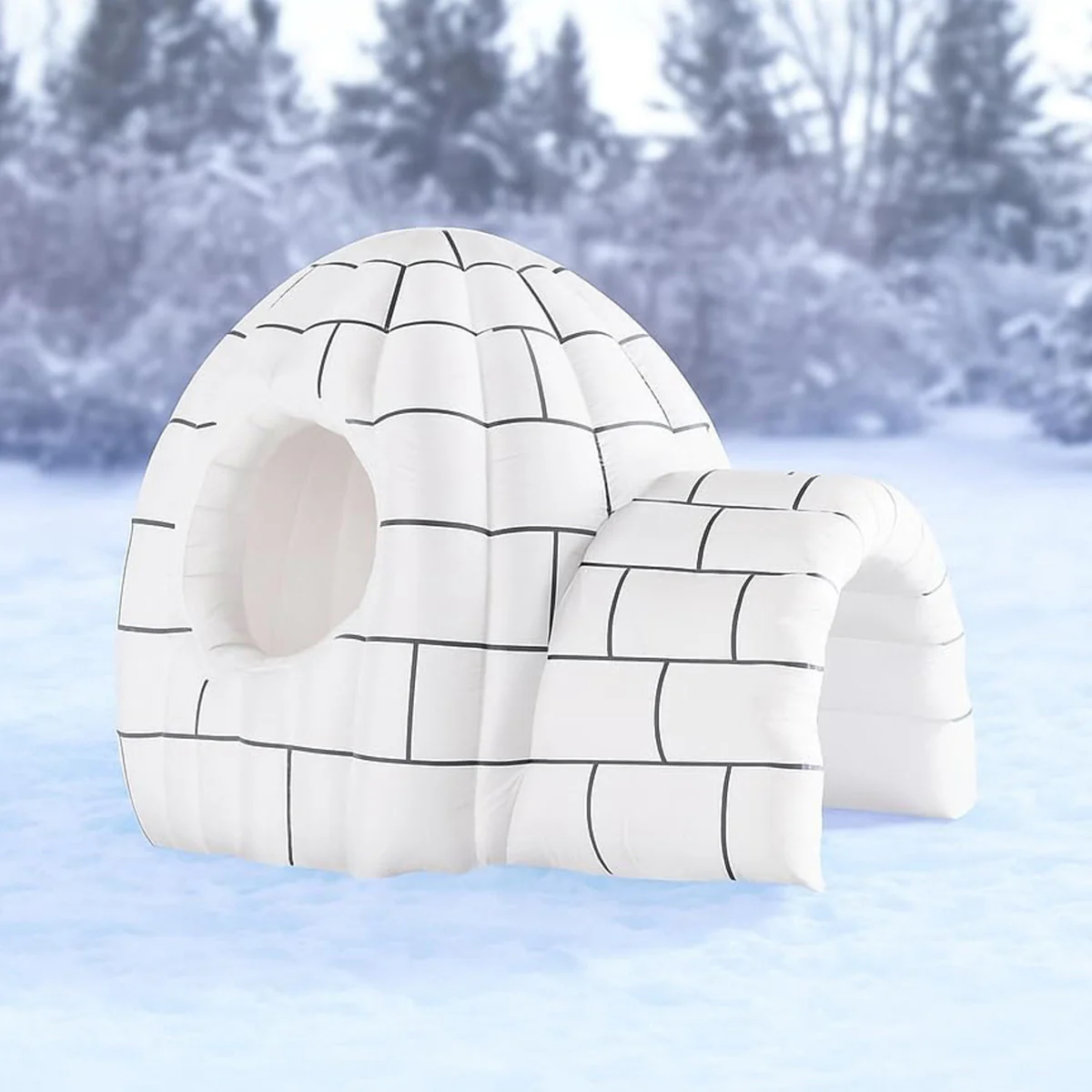 8' Color Changing Inflatable Igloo - Image 2