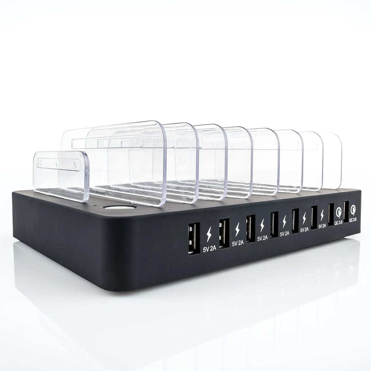 8 Device Quick Charging Station by Sharper Image - Image 2