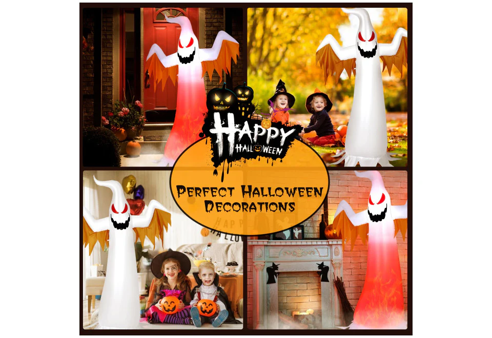 8-Ft. Inflatable Halloween Ghost - Image 11