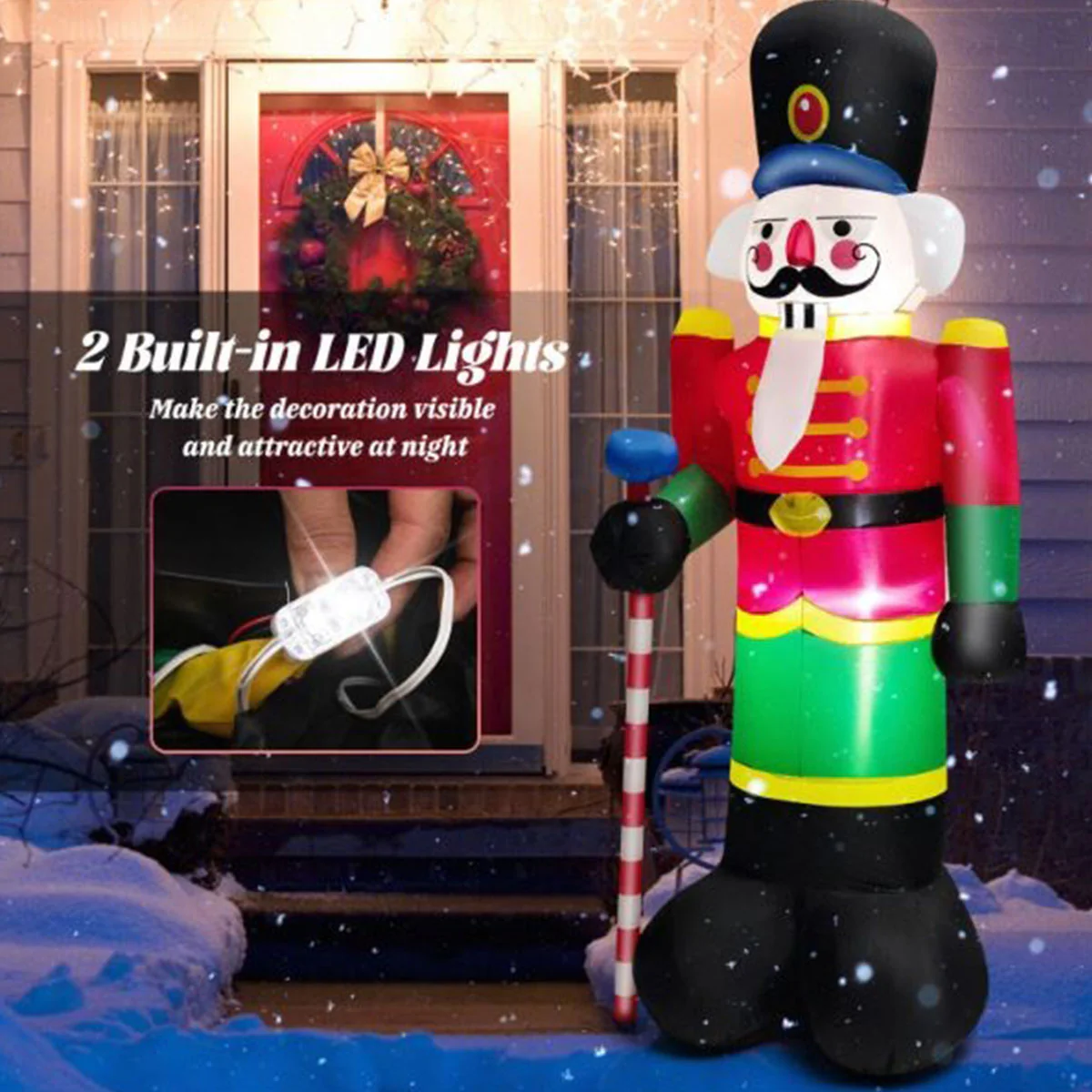 8-Ft. Inflatable Nutcracker Soldier - Image 4