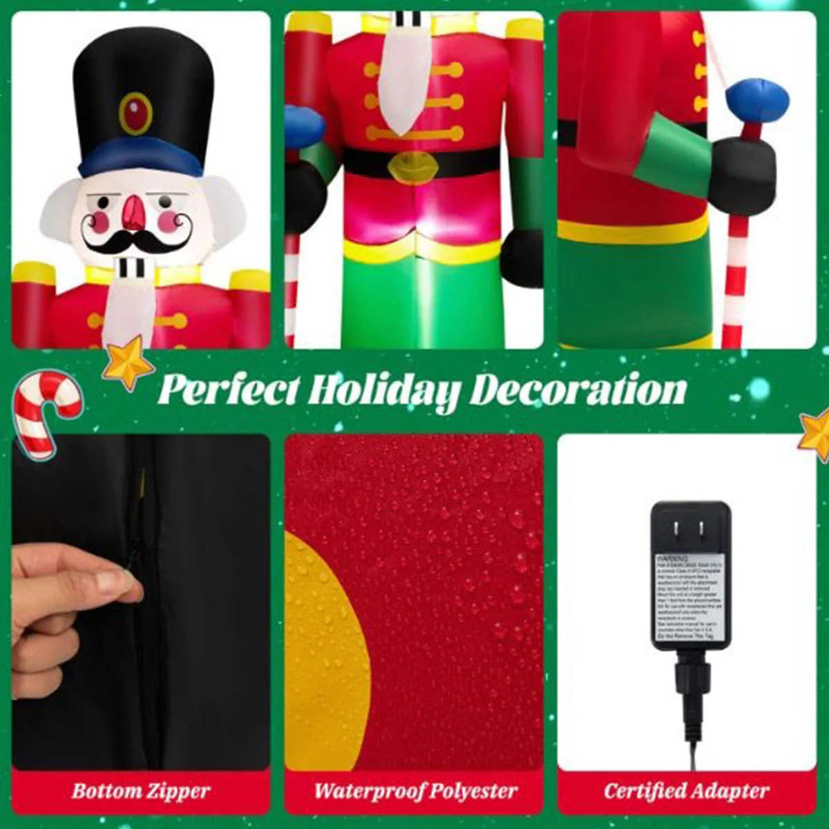 8-Ft. Inflatable Nutcracker Soldier - Image 6