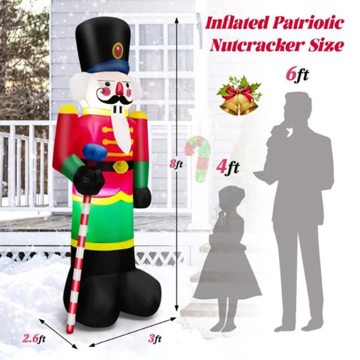 8-Ft. Inflatable Nutcracker Soldier - Image 8