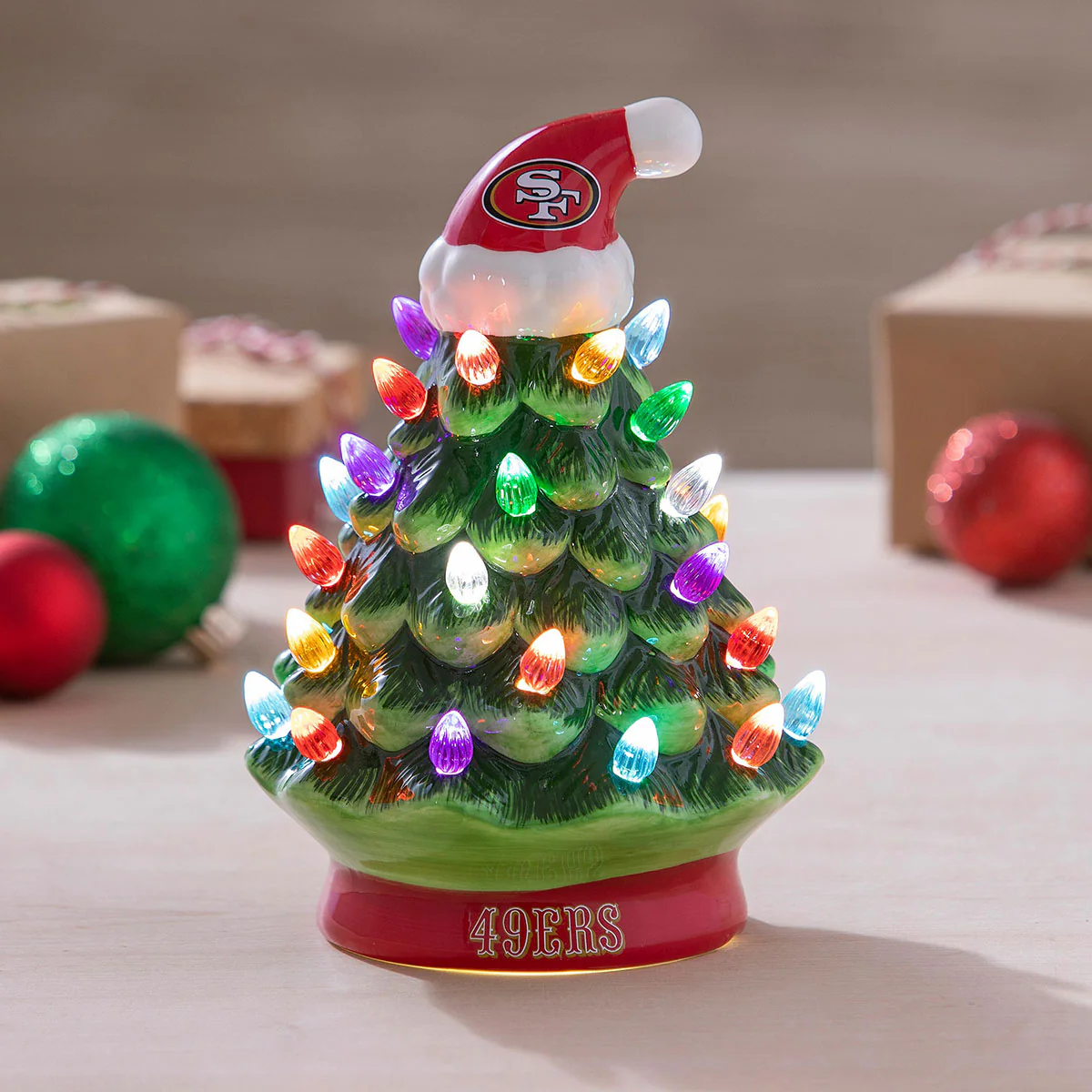 8'' NFL LED Ceramic Christmas Tree - Image 14