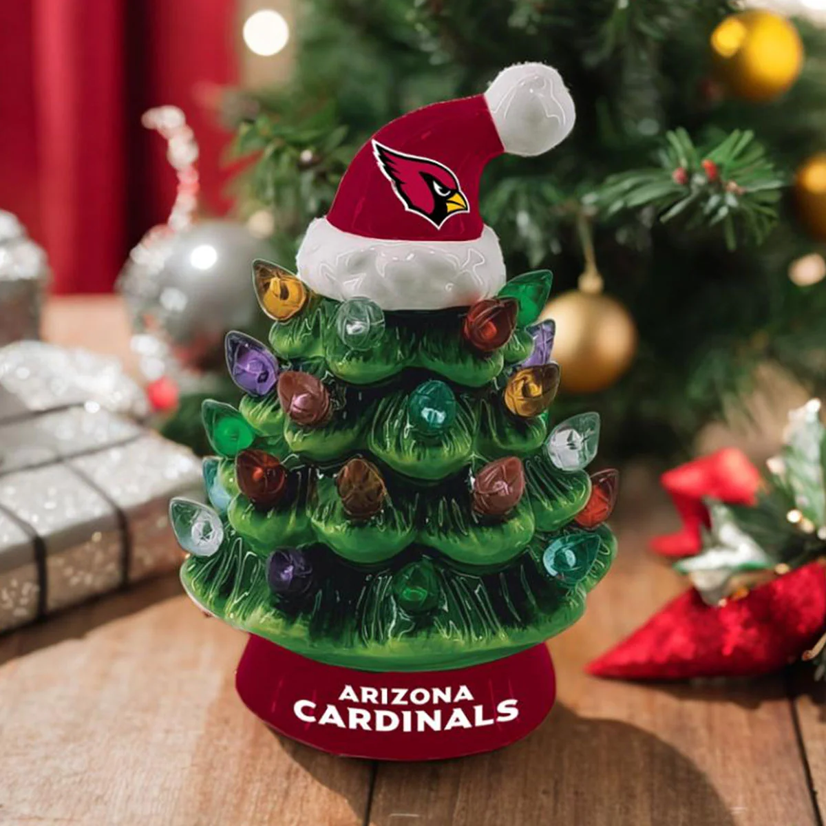 8'' NFL LED Ceramic Christmas Tree - Image 3