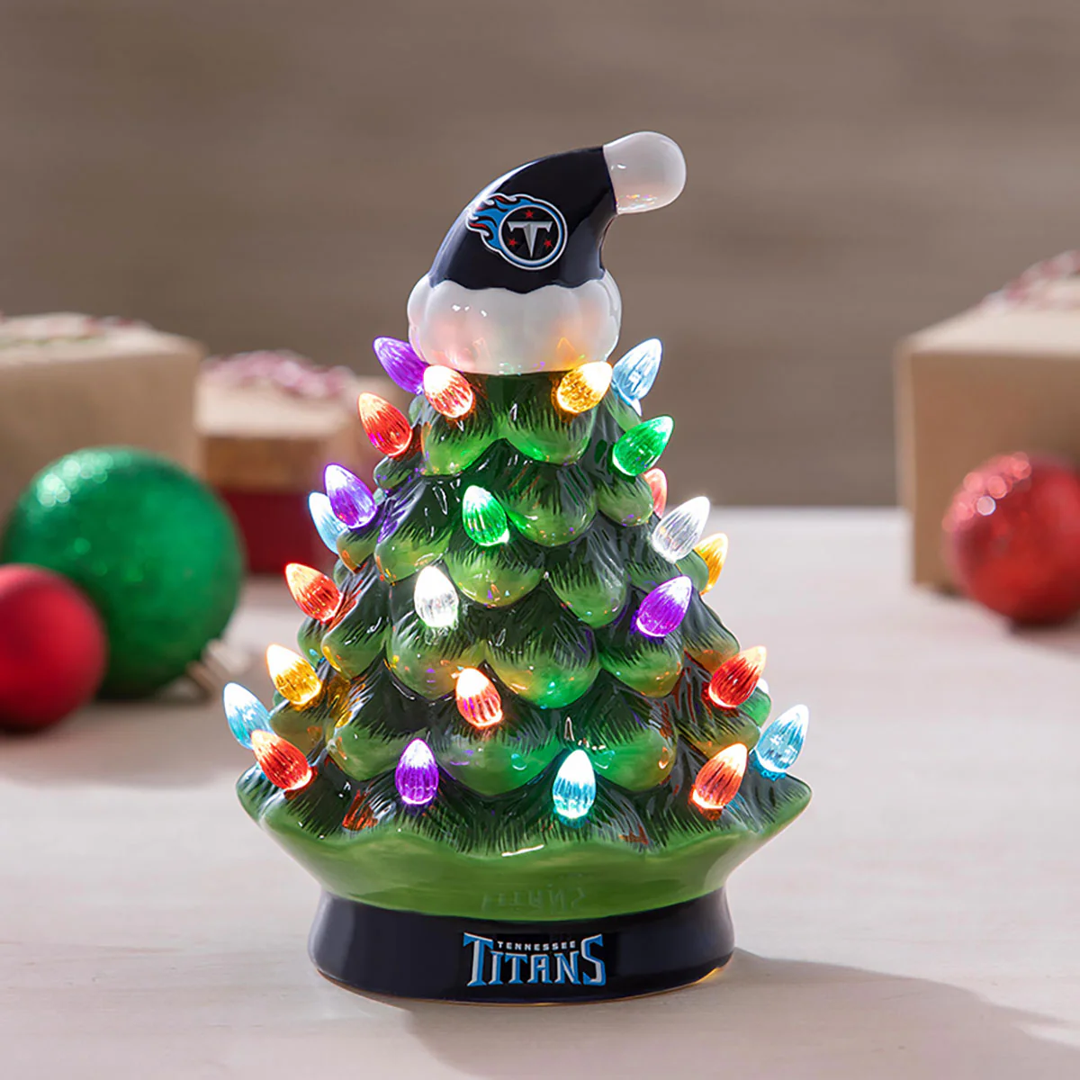 8'' NFL LED Ceramic Christmas Tree - Image 8