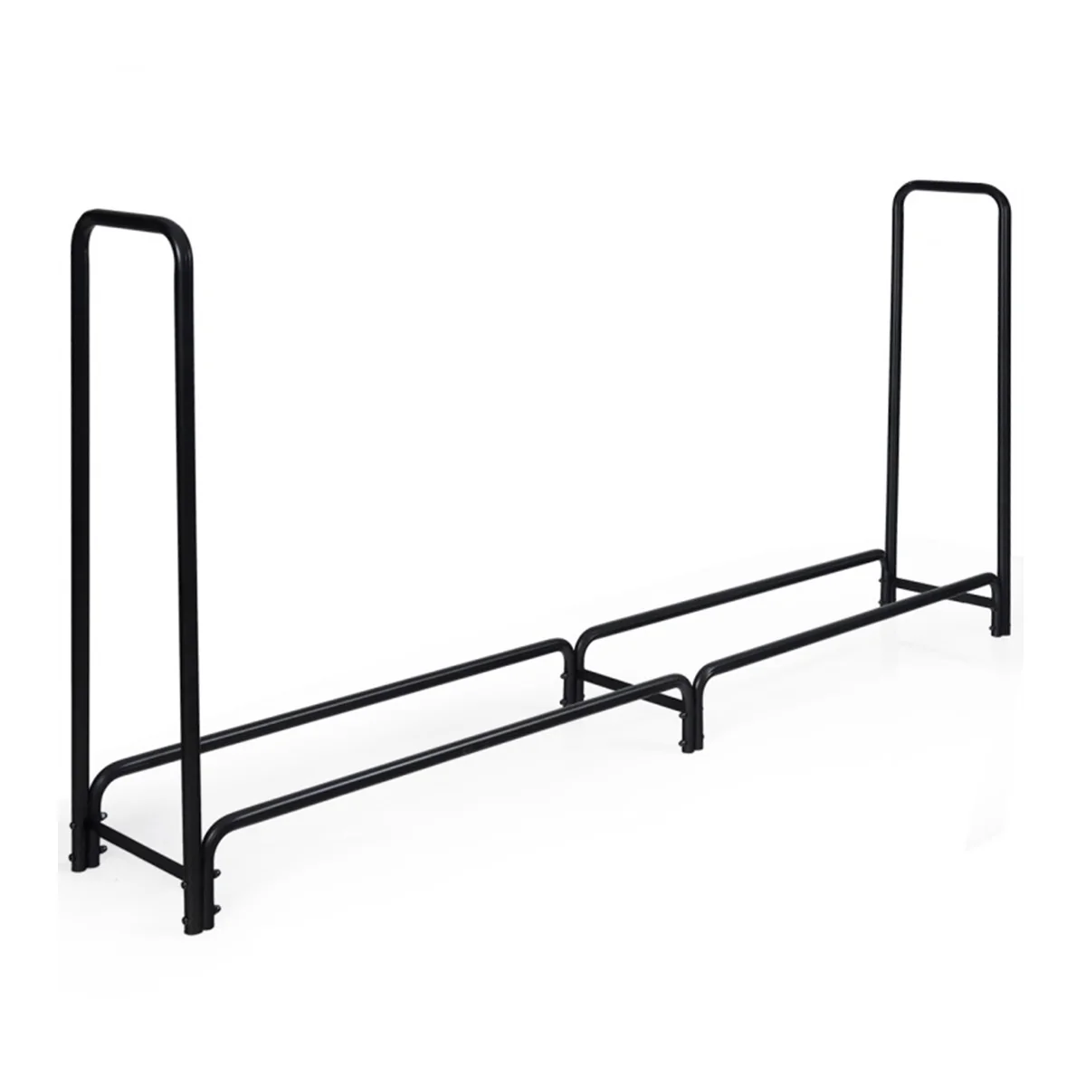 8' Outdoor Steel Firewood Log Rack - Image 9