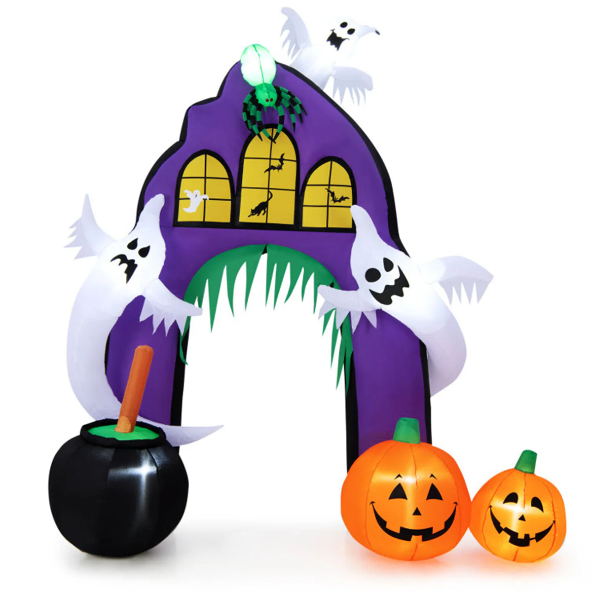 9' Inflatable Halloween Castle Archway - Image 2