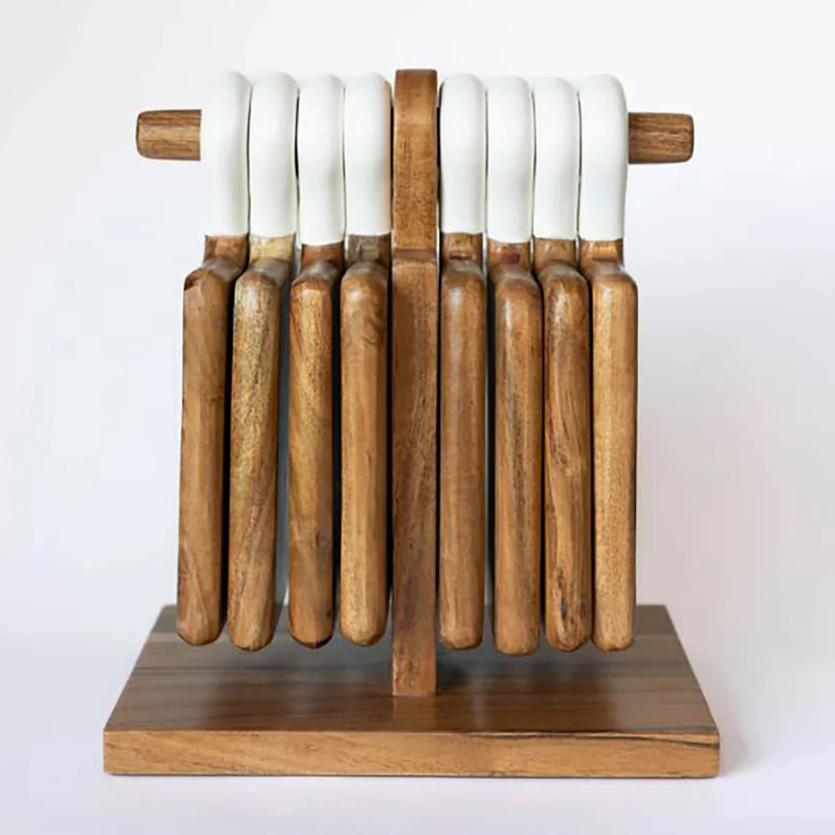 9-Piece Acacia Wood Charcuterie Board Set - Image 9