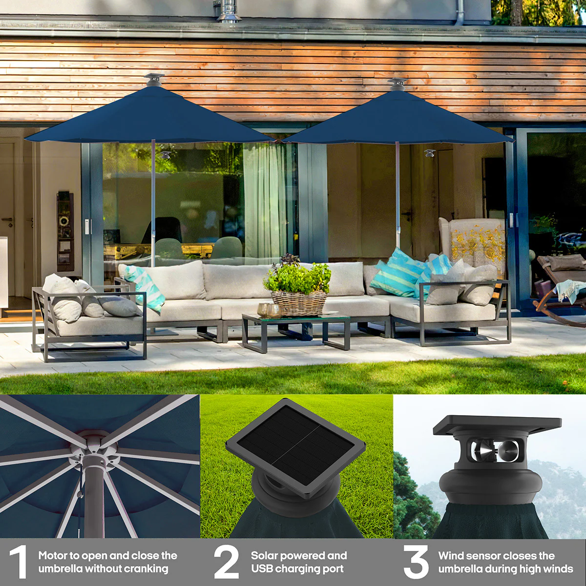 9' Smart Outdoor Umbrella - Image 26