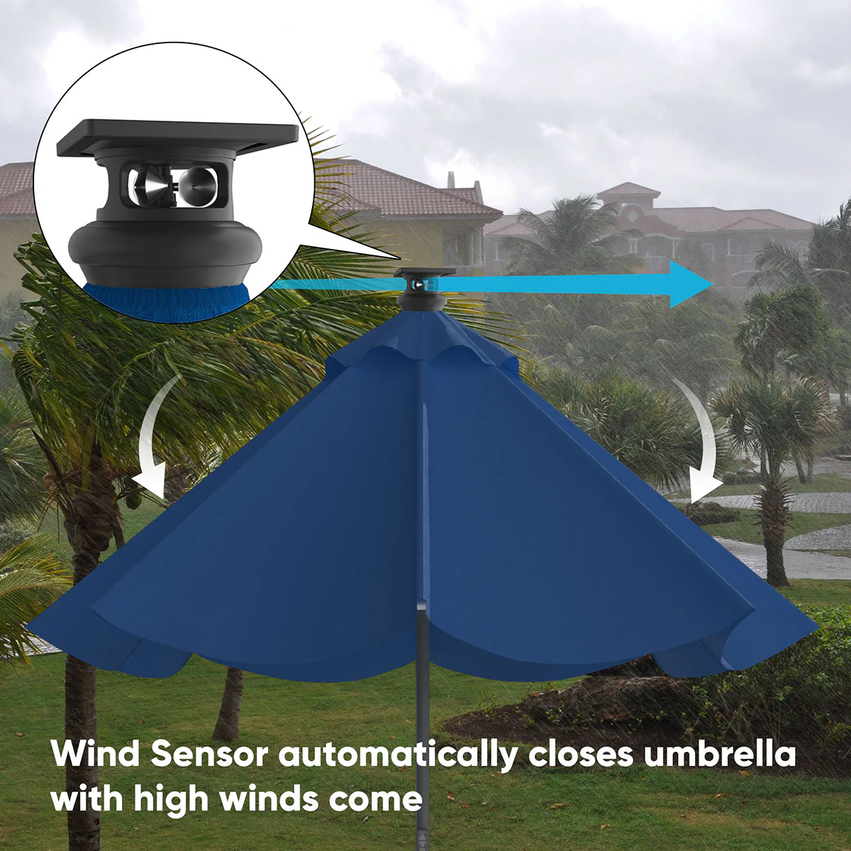 9' Smart Outdoor Umbrella - Image 27