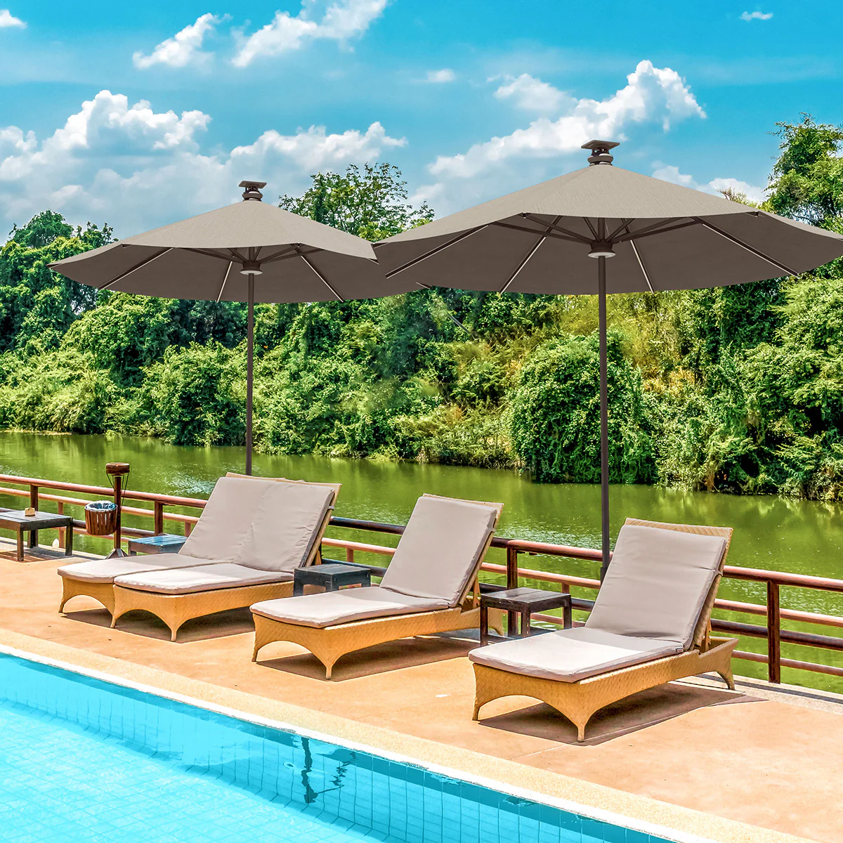 9' Smart Outdoor Umbrella - Image 7