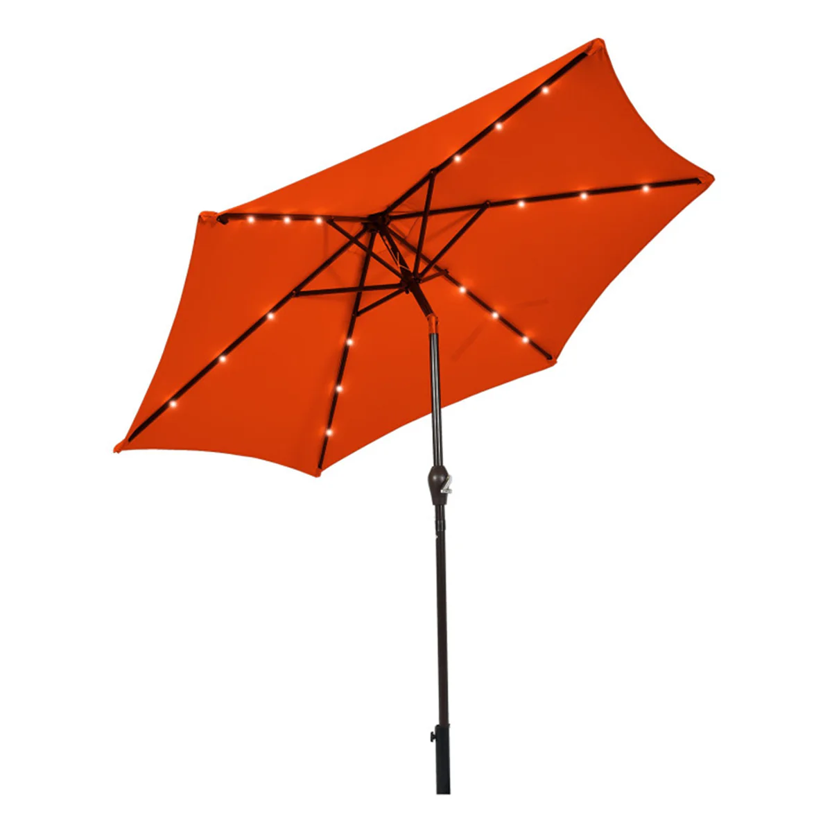 9' Solar LED Lighted Patio Table Umbrella - Image 39