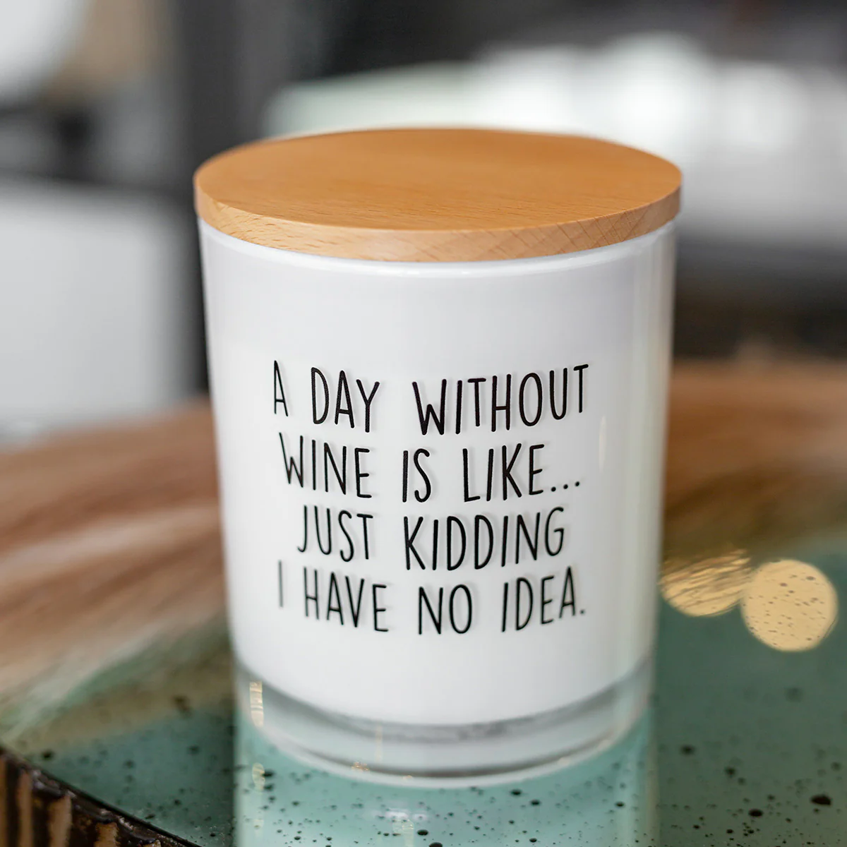 A Day Without Wine Soy Candle - Image 2