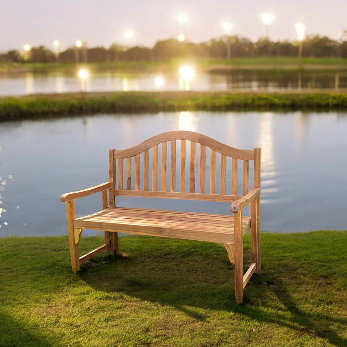 Acacia Wood Foldaway Bench - Image 12