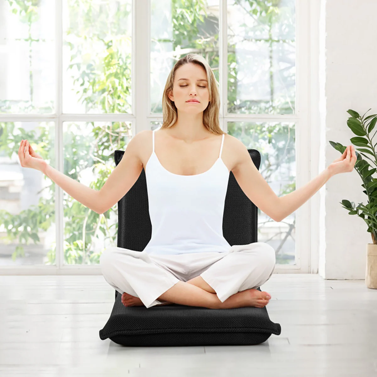 Adjustable 6-Position Folding Floor Chair - Image 10