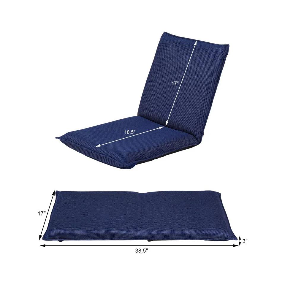 Adjustable 6-Position Folding Floor Chair - Image 34