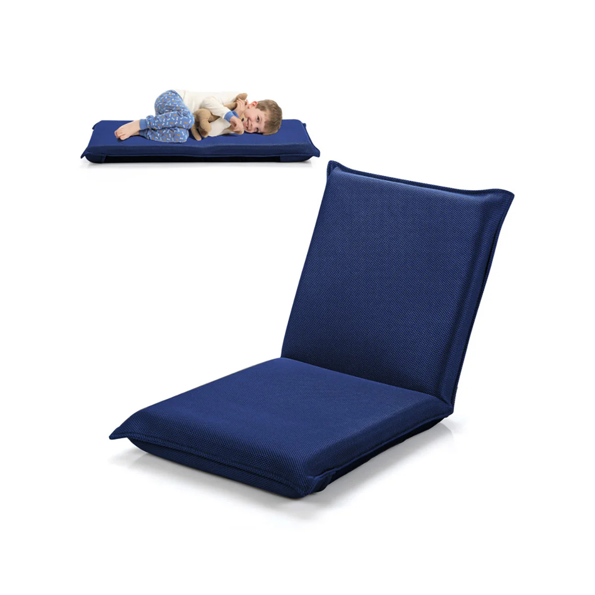 Adjustable 6-Position Folding Floor Chair - Image 37
