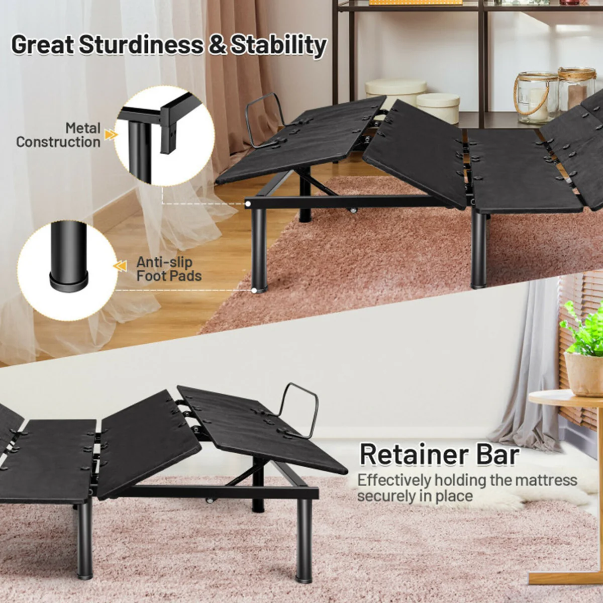 Adjustable Bed Base Frame with Head and Foot Incline - Image 6