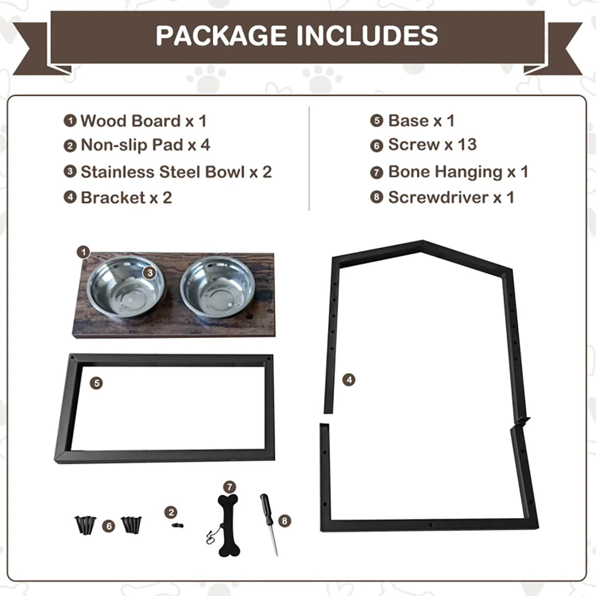 Adjustable Raised Pet Feeder with Stainless Steel Bowls - Image 7