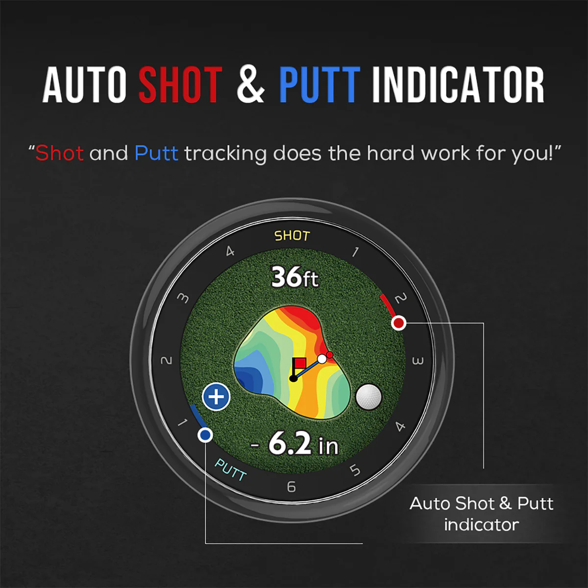 Advanced GPS Golf Watch with Swing and Putt Tracking - Image 3