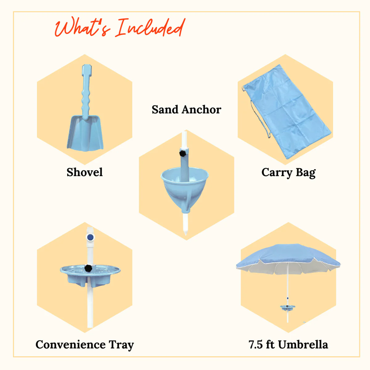 All-in-One Anchor Table Beach Umbrella - Image 14