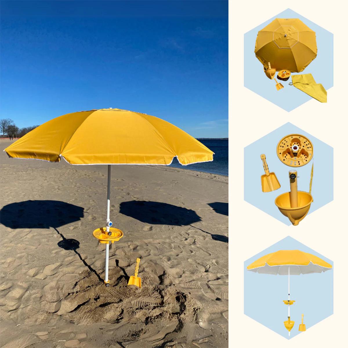 All-in-One Anchor Table Beach Umbrella - Image 19
