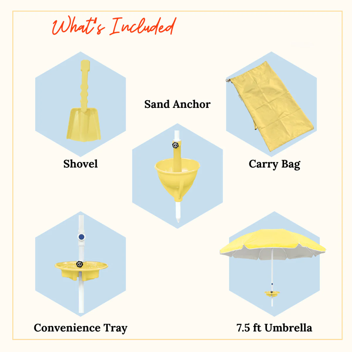 All-in-One Anchor Table Beach Umbrella - Image 28