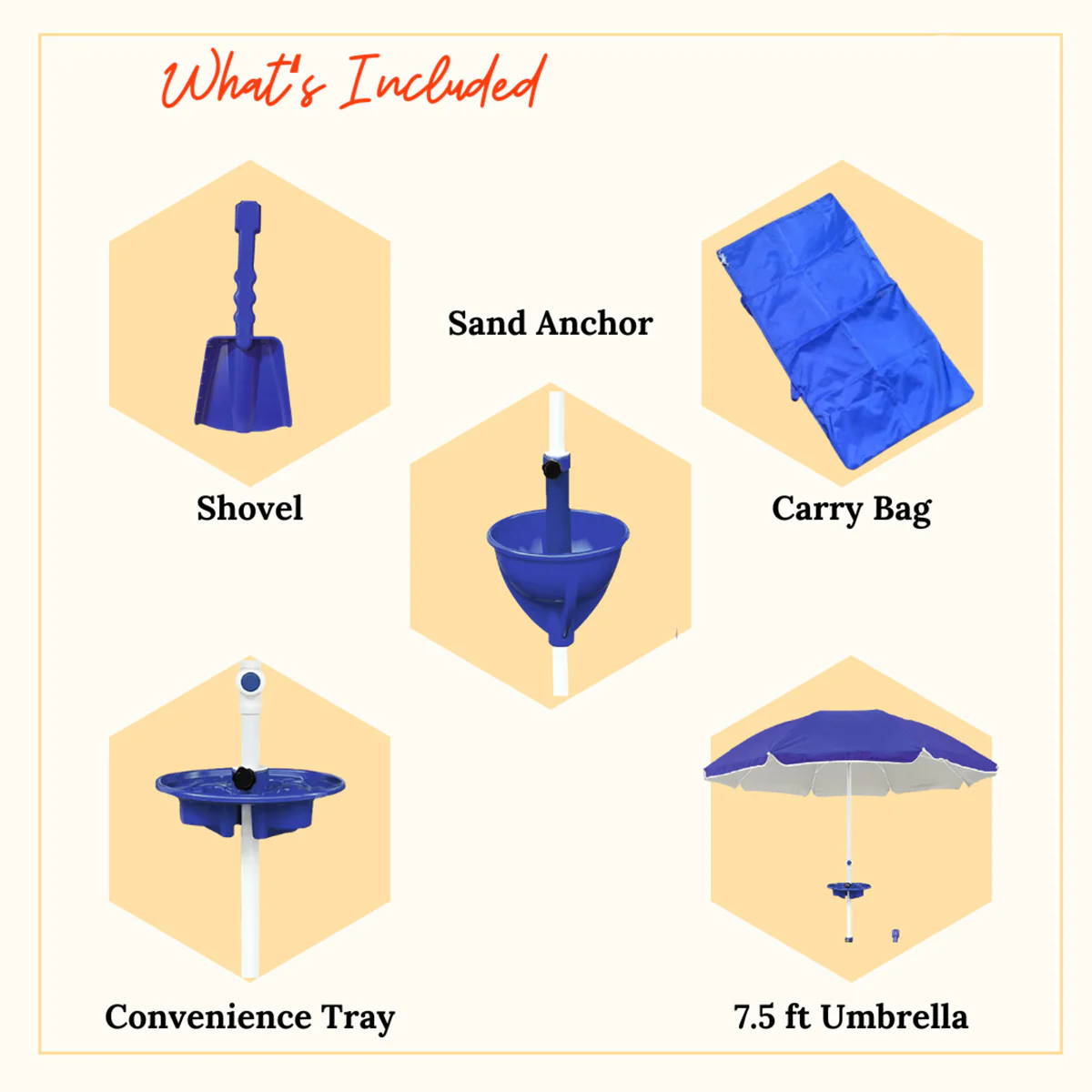 All-in-One Anchor Table Beach Umbrella - Image 32