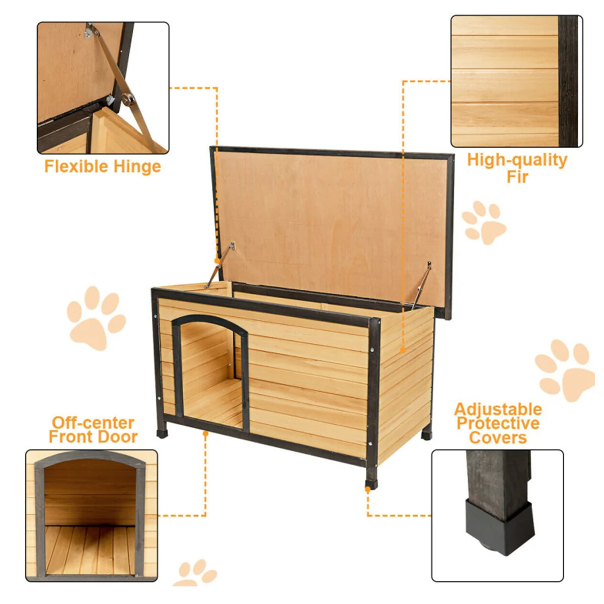 All-Weather Pet Log Cabin - Image 5