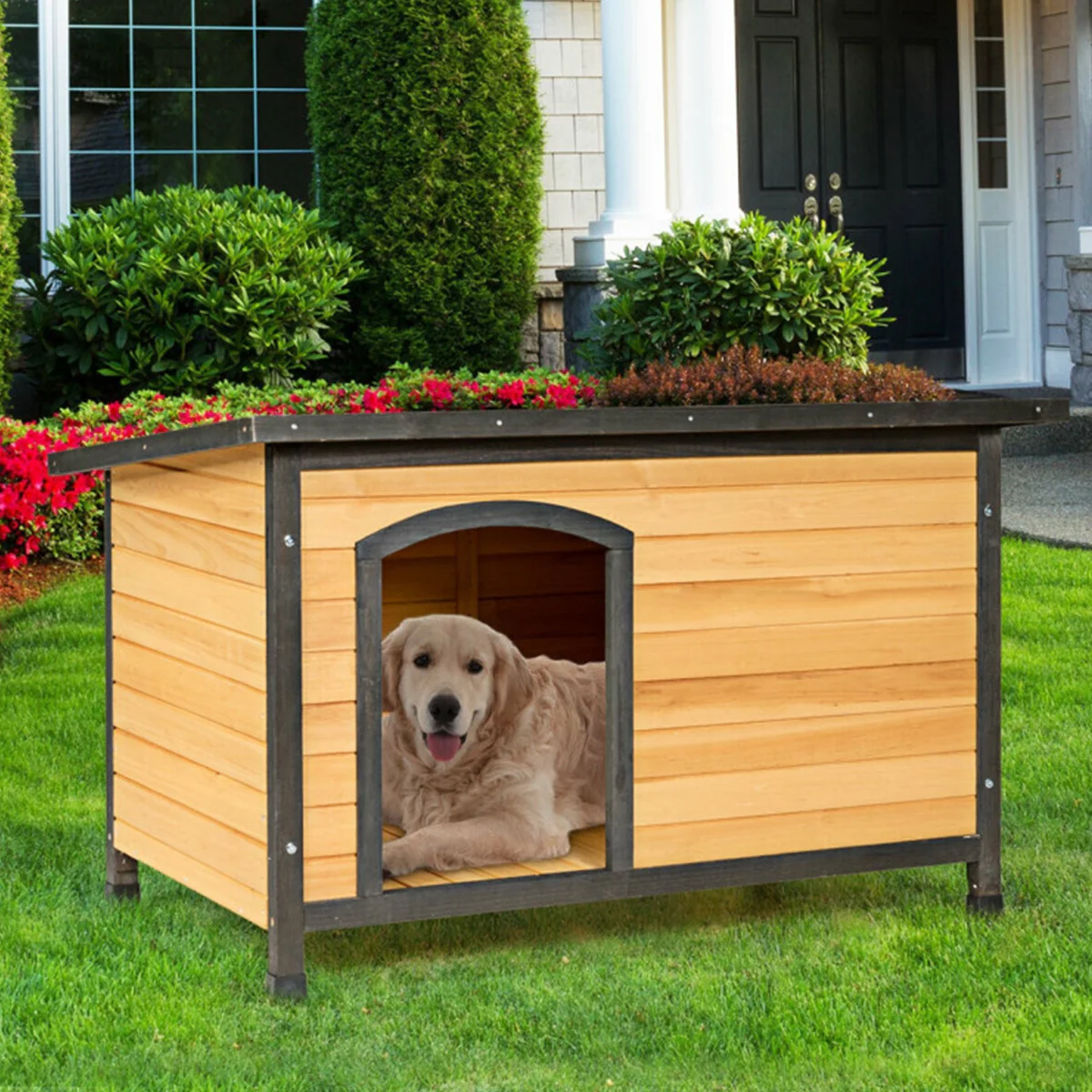 All-Weather Pet Log Cabin - Image 7