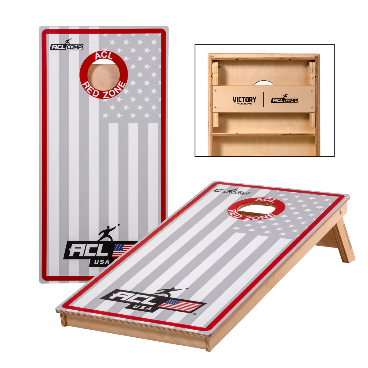 American Cornhole League ACL COMP 2x4 Cornhole Board - USA Edition - Image 10