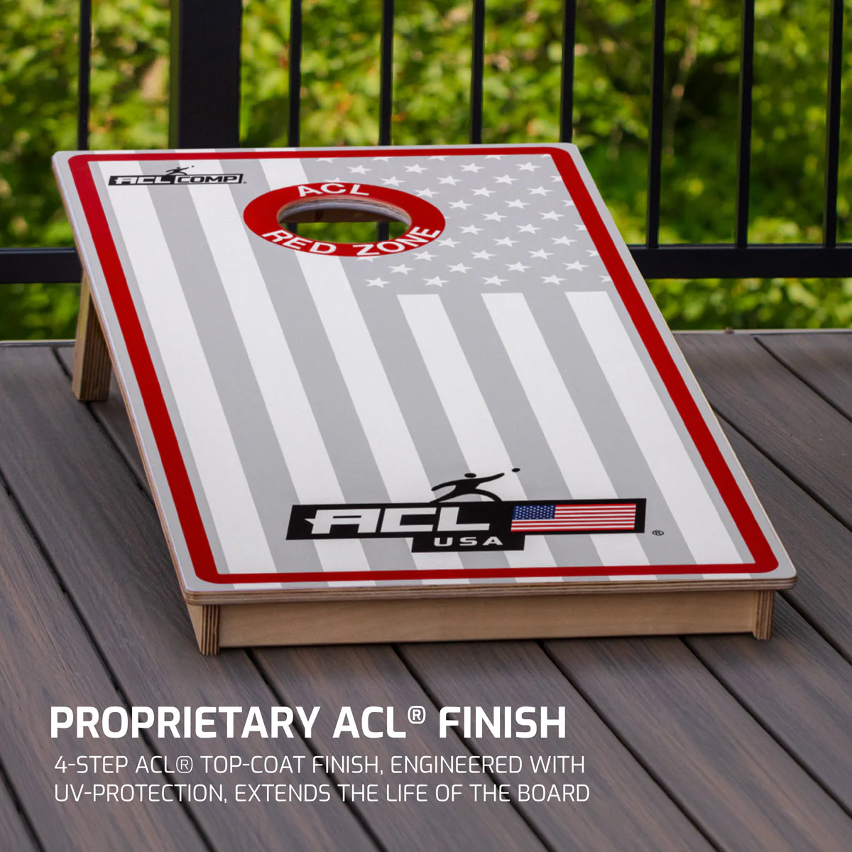 American Cornhole League ACL COMP 2x4 Cornhole Board - USA Edition - Image 3