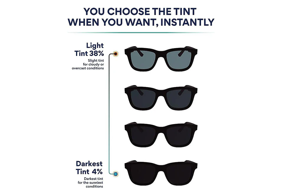 App-Enabled Tint Changing Smart Sunglasses with Audio - Image 3