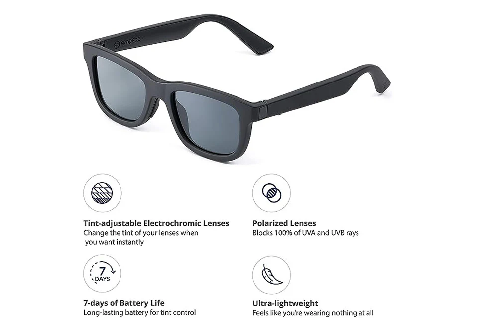 App-Enabled Tint Changing Smart Sunglasses with Audio - Image 5