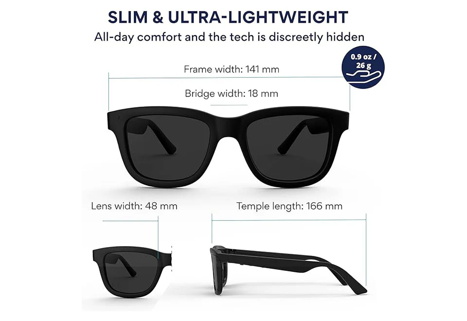 App-Enabled Tint Changing Smart Sunglasses with Audio - Image 8