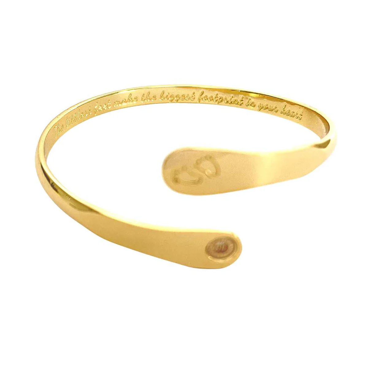 Baby Footprint Engraved Bracelet - Image 6
