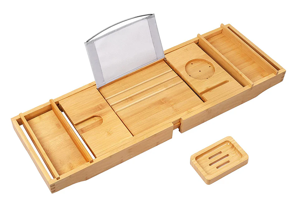 Bamboo Bathtub Caddy - Image 2