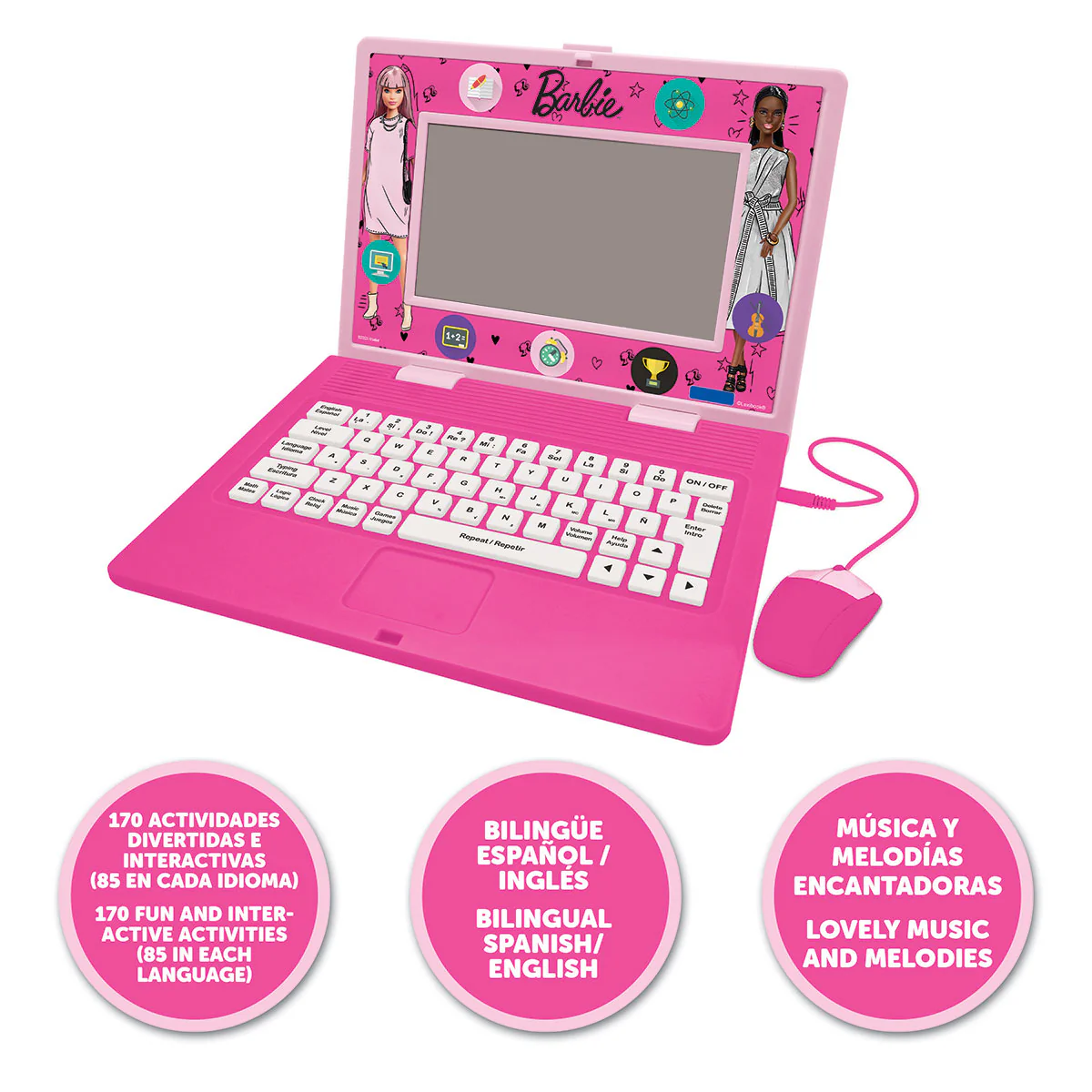 Barbie Bilingual Talking Educational Laptop - Image 7