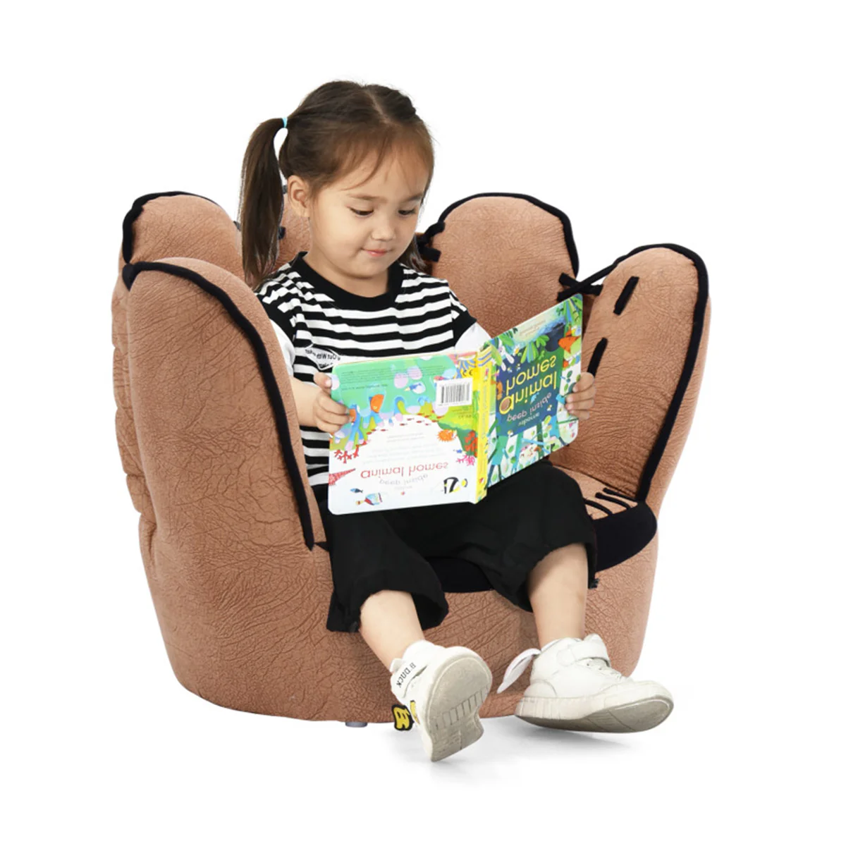 Baseball Glove Shaped Kids Upholstered Sofa - Image 2