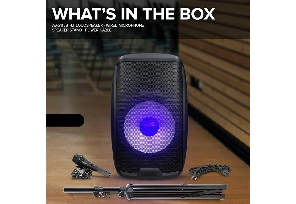 Beat-Synced LED Loudspeaker With Stand - Image 8