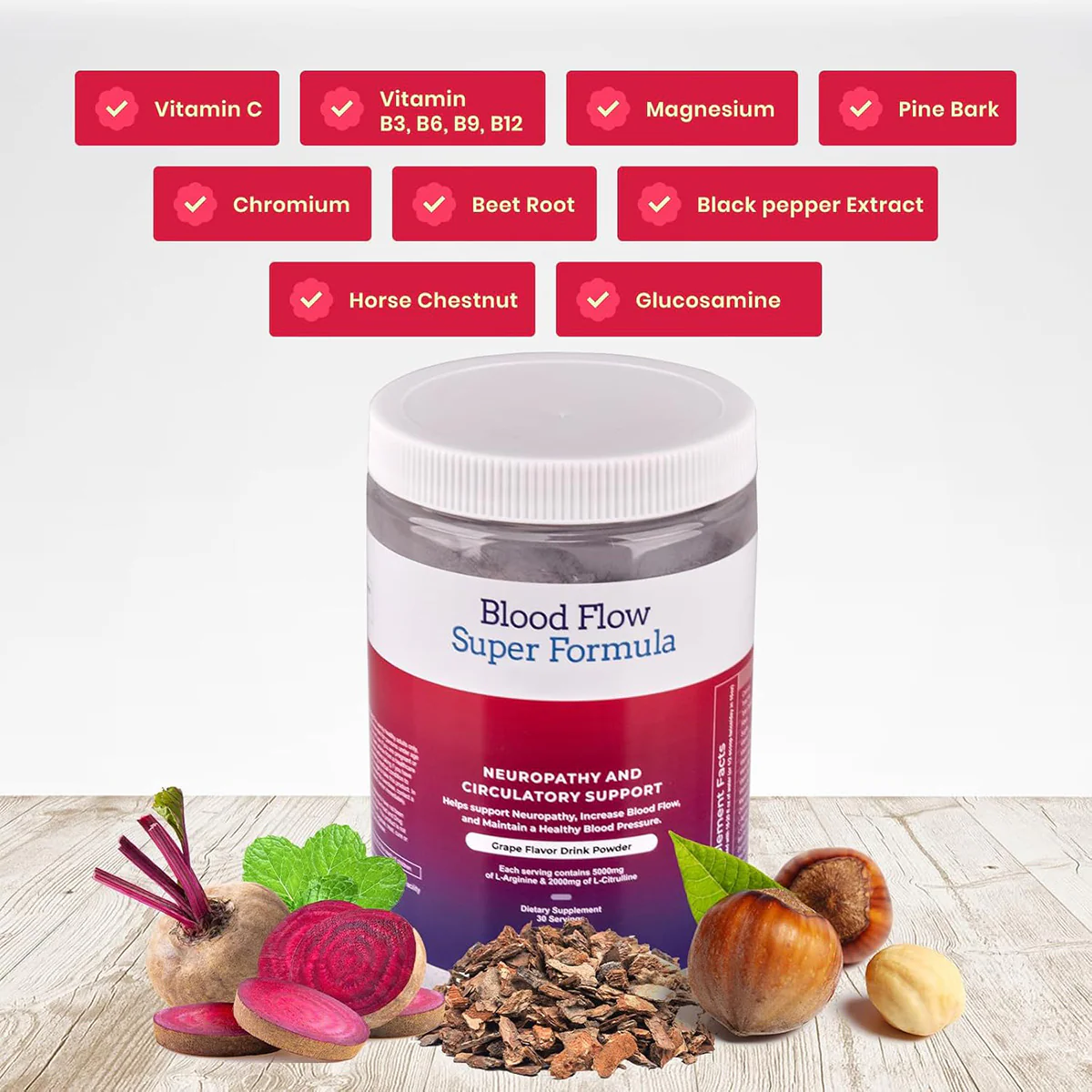 Blood Flow Super Formula Drink Powder - Image 3